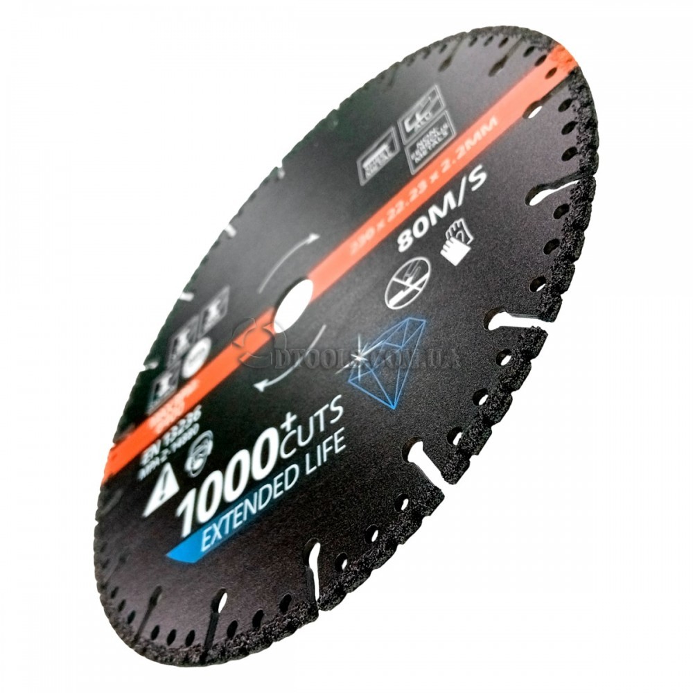 Алмазный диск по металлу 230мм Alligator - Доп. фото 4