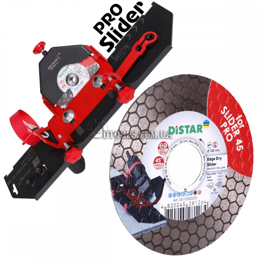 Насадка для ушм Mechanic Slider Pro+ диск Distar Edge Dry 125 - Доп. фото 1