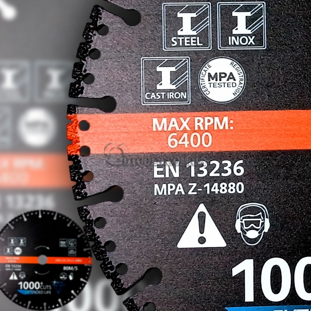 Алмазный диск по металлу 230мм Alligator - Доп. фото 5