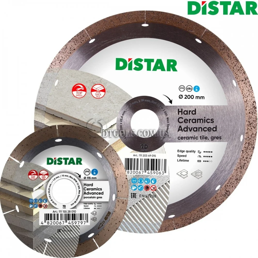 Алмазный диск Distar Hard Ceramics Advanced по керамограниту
