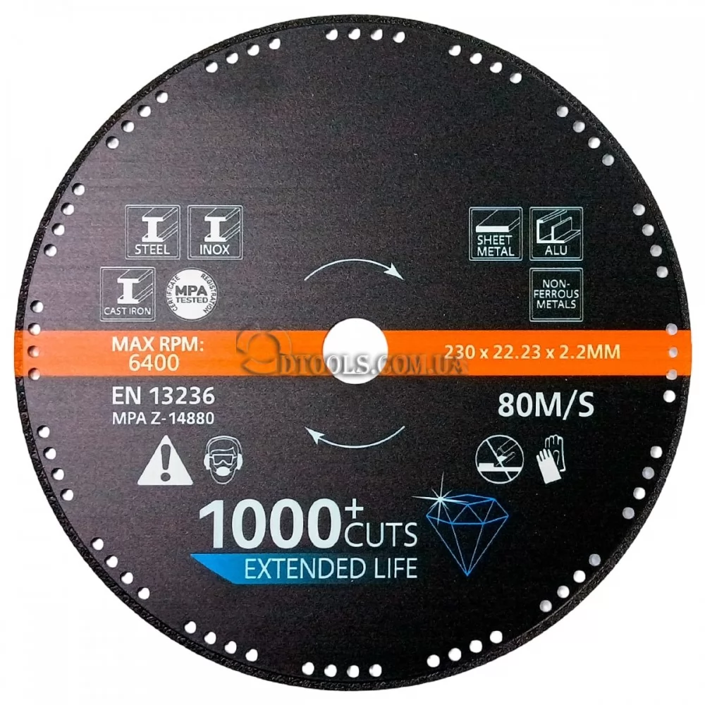 Алмазный диск по металлу 230мм Alligator