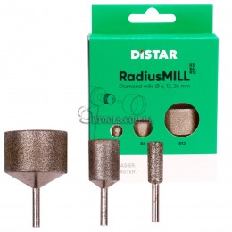 Набор алмазных фрез Distar RadiusMILL для гравера