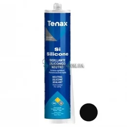Силиконовый герметик Tenax Silicone Si — Black (чорний) 0,3 л