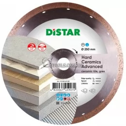 Алмазный диск Distar Hard Ceramics Advanced по керамограниту — 250x1,5x10x25,4 Advanced