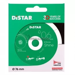 Алмазные диски Distar Shine (76 мм, 101 мм, 125 мм) — ⌀76x0,6x6x22,23