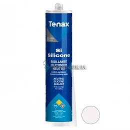 Силиконовый герметик Tenax Silicone Si — Pure White (білий) 0,3л