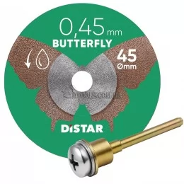 Алмазный диск для гравера Distar Butterfly 45 — Ø45*0.45+переходник